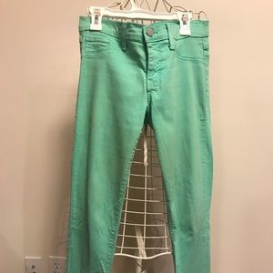 Mint skinny jeans